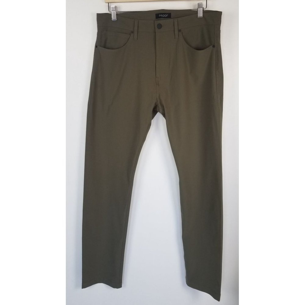 Proof Men's Sz. 34x34 Meridian Pant In Dark Olive NWOT